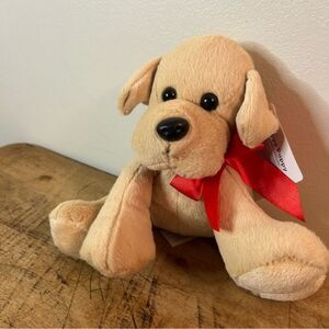 Animal Adventures Floppy Puppy Tan Lab Dog Stuffed Animal Plush Toy 7" Valentine